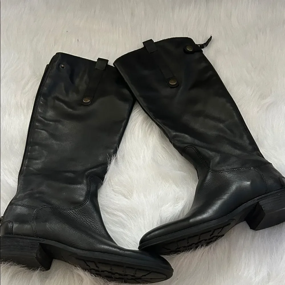 Sam Edelman Black Penny leather boots